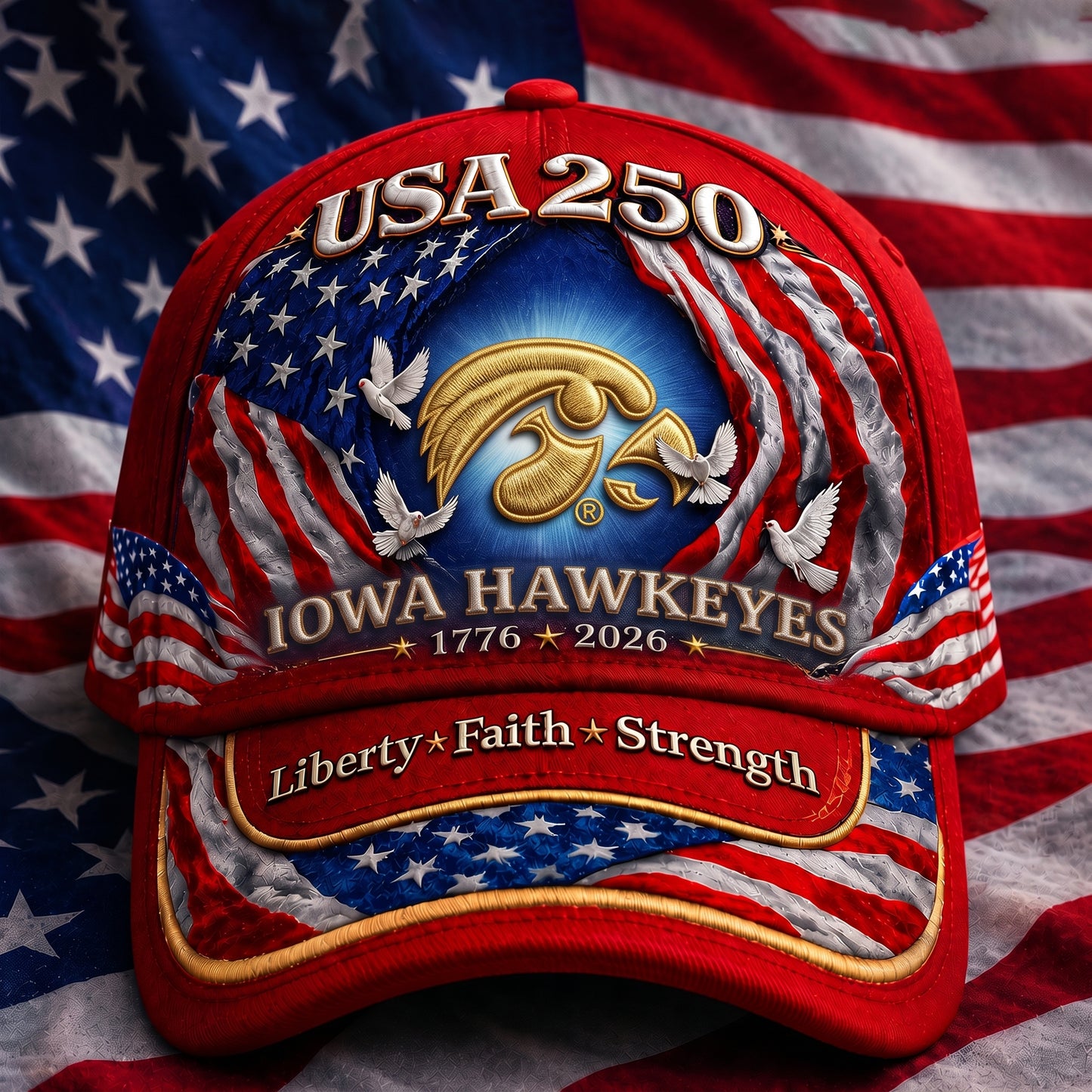 PREMIUM NCAA  x IH  250 Years Anniversary Of Freedom Cap   290626