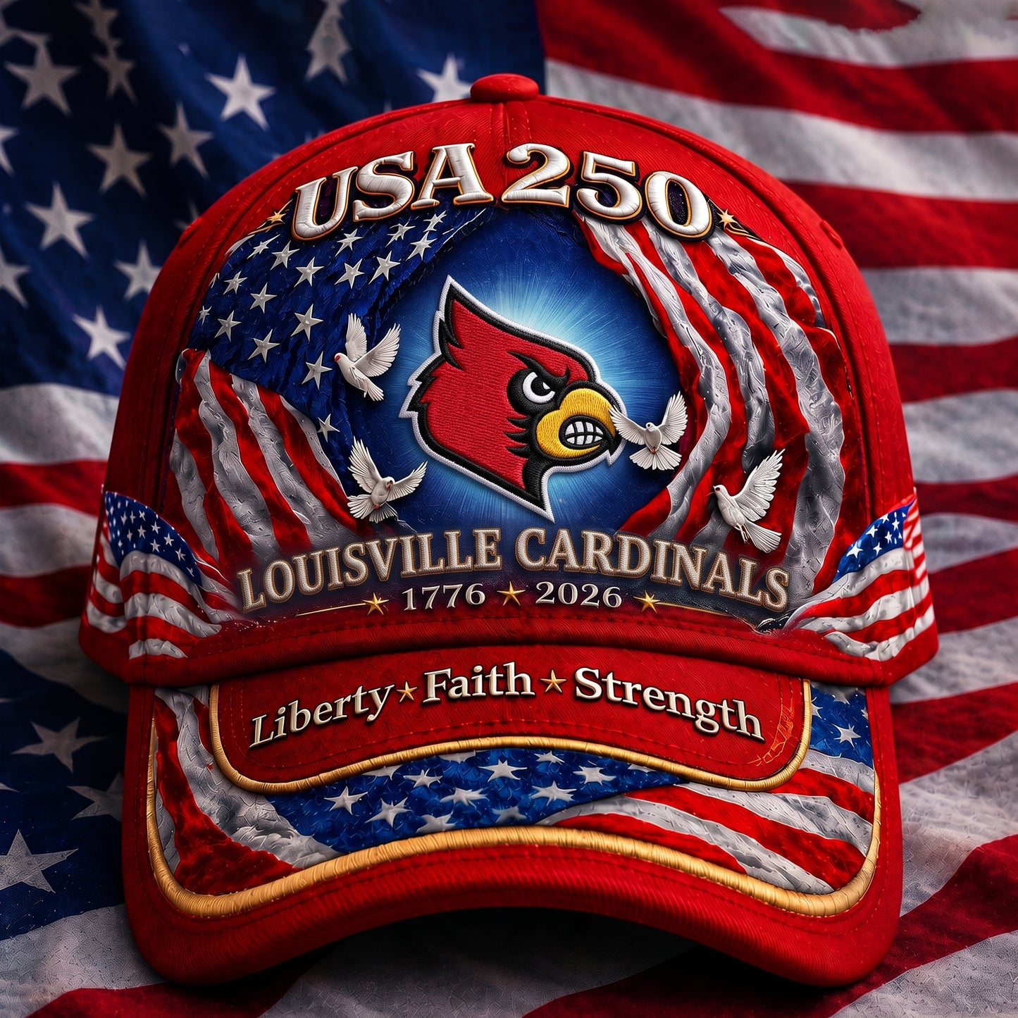 PREMIUM NCAA  x LOU 250 Years Anniversary Of Freedom Cap   290626