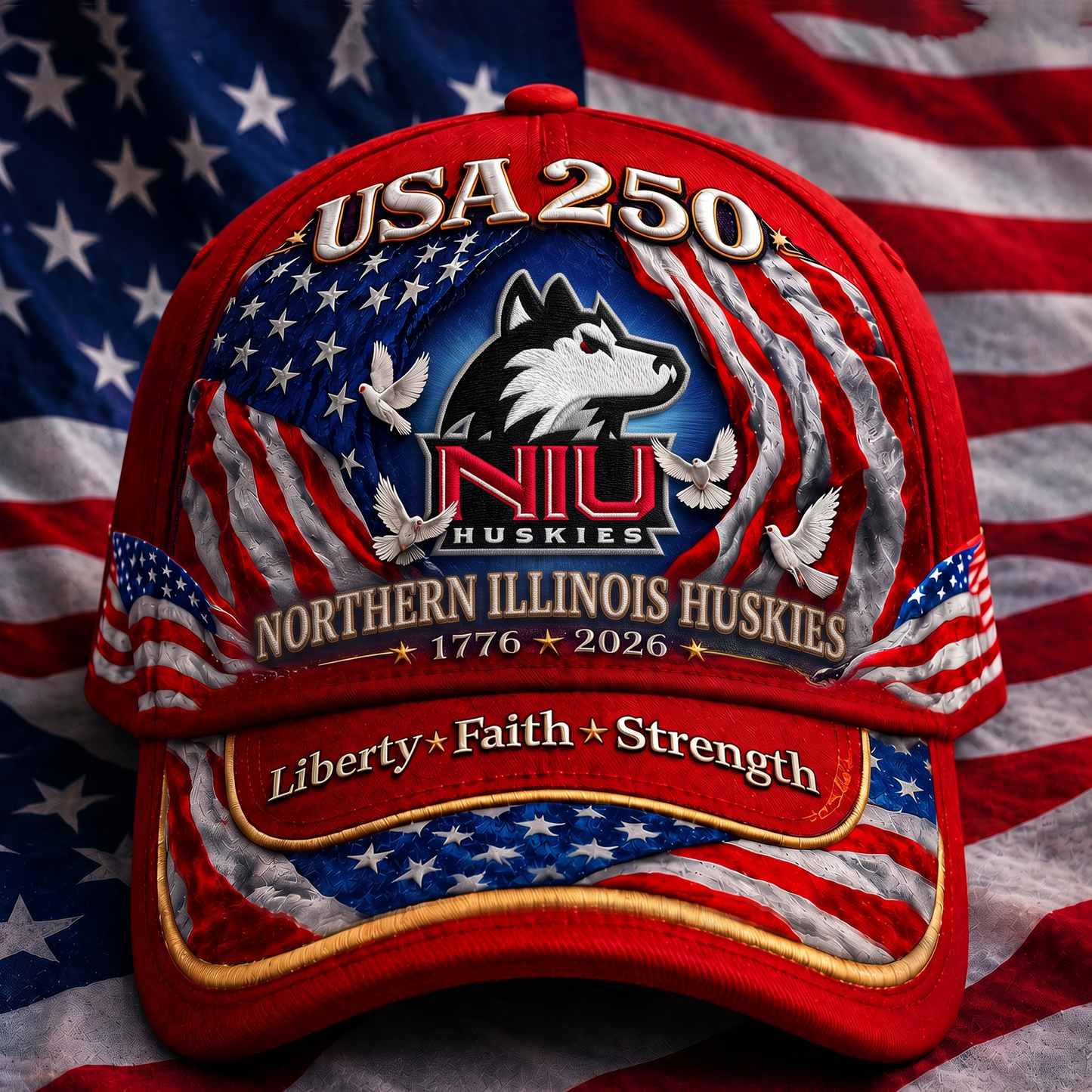 PREMIUM NCAA  x NIH 250 Years Anniversary Of Freedom Cap   290626