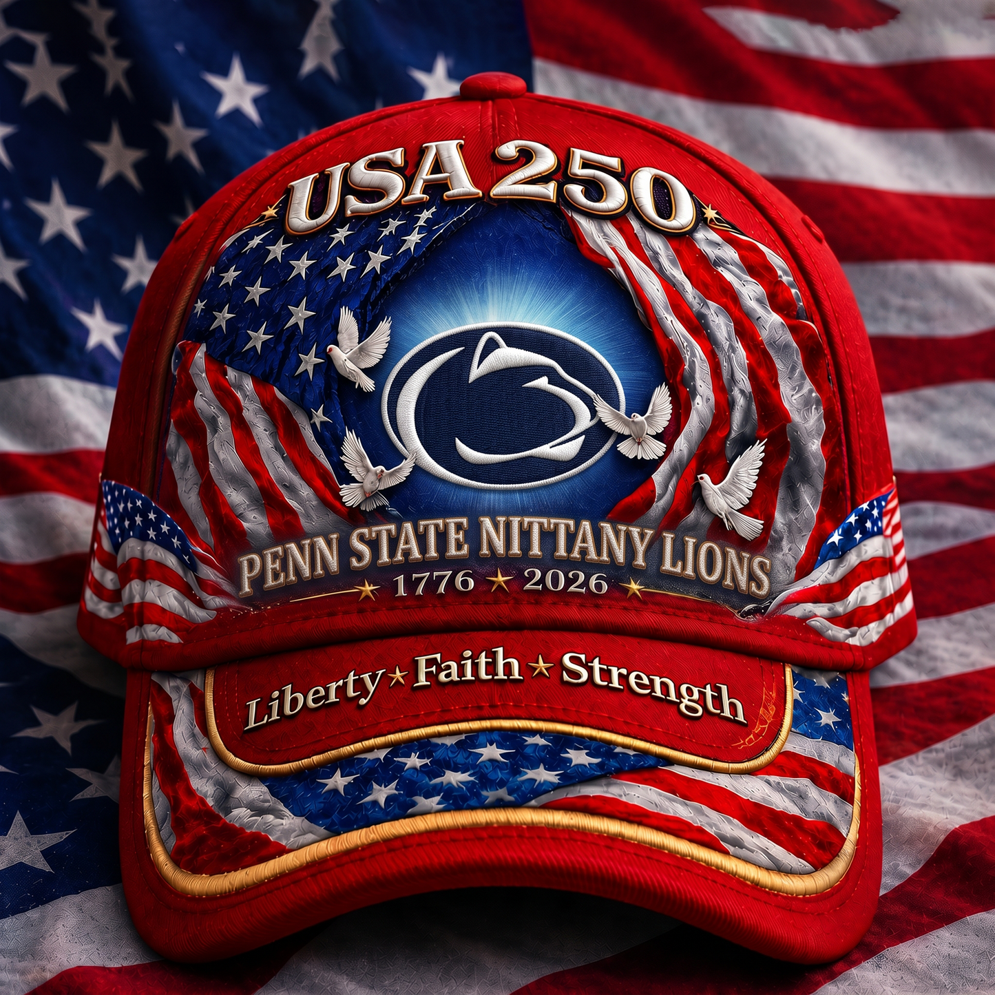 PREMIUM NCAA  x PSNL 250 Years Anniversary Of Freedom Cap   290626