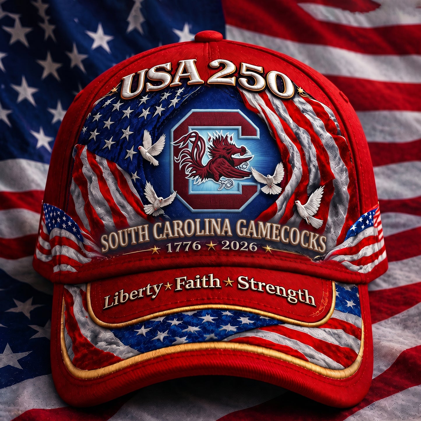 PREMIUM NCAA  x SOU 250 Years Anniversary Of Freedom Cap   290626