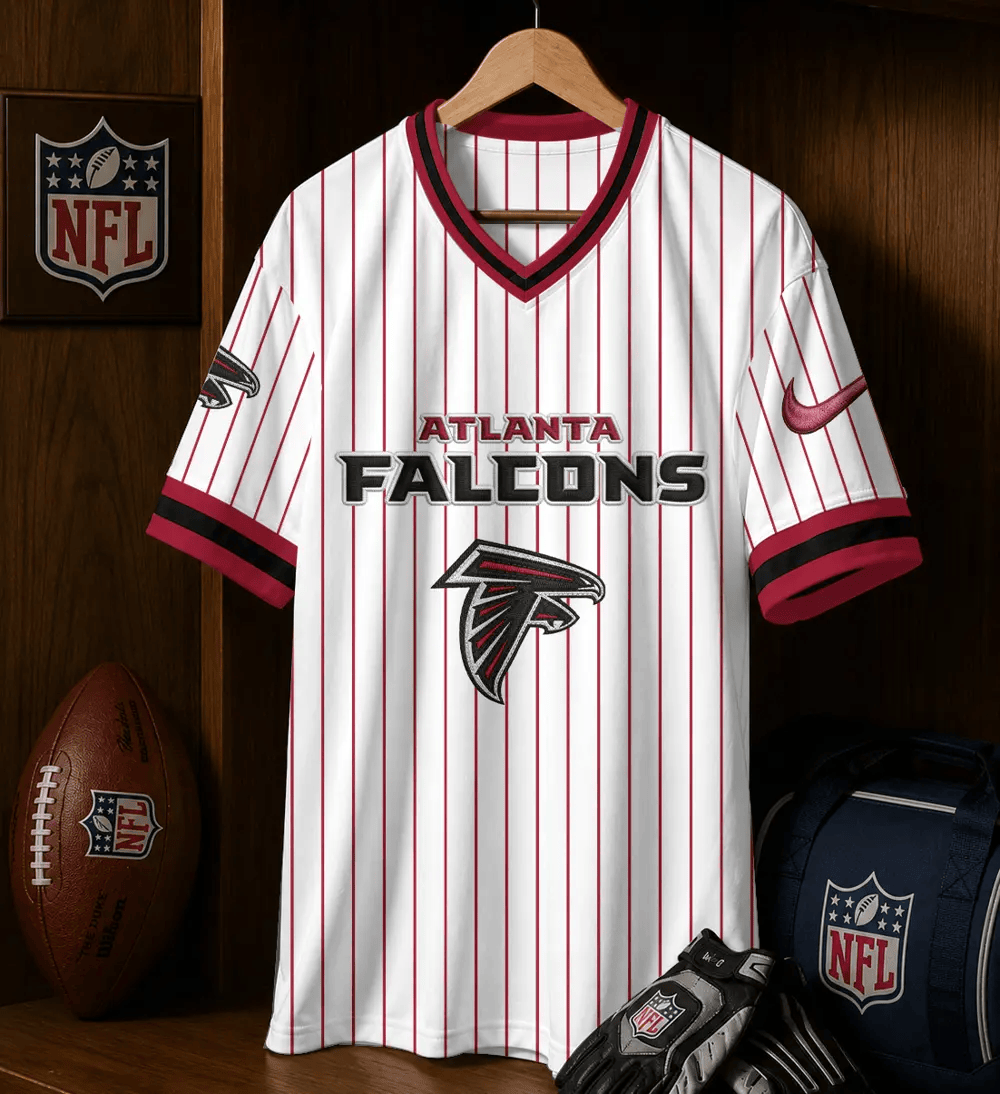 PREMIUM NFL X ATL CHARGER Casual Loose V neck Jersey NDT NHM 230526