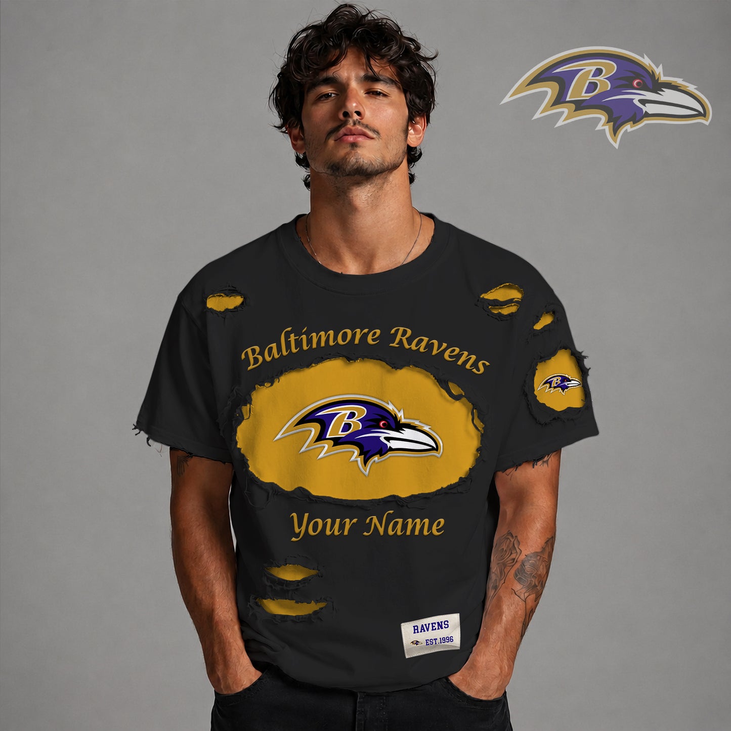 PREMIUM NFL X BAL LUXURY CREW-Neck T-Shirt V3 FOR SUMMER HOLIDAY 180626