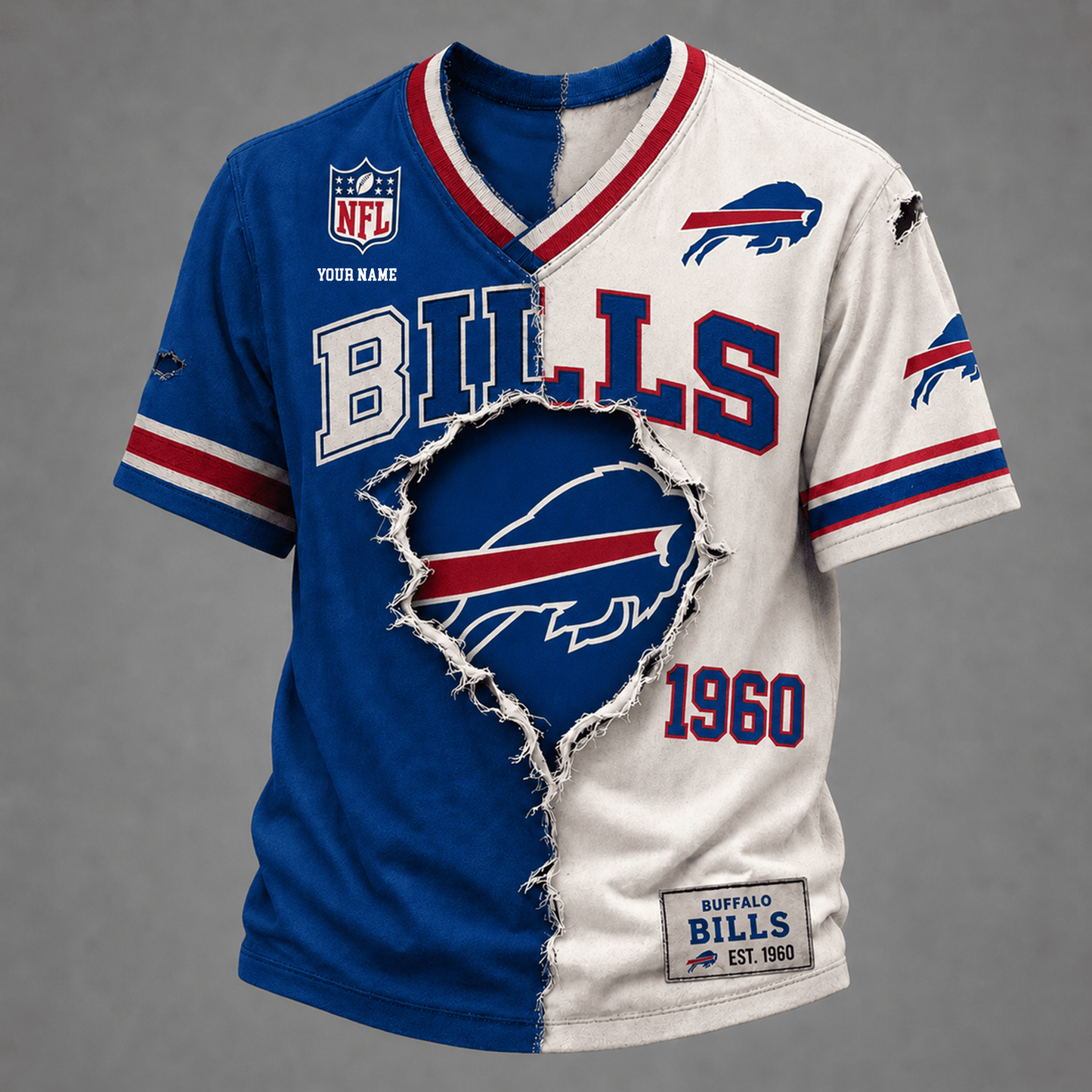 PREMIUM NFL X BB GAME DAY  V-Neck T Shirt FOR SUMMER HOLIDAY NDT VHM 050626