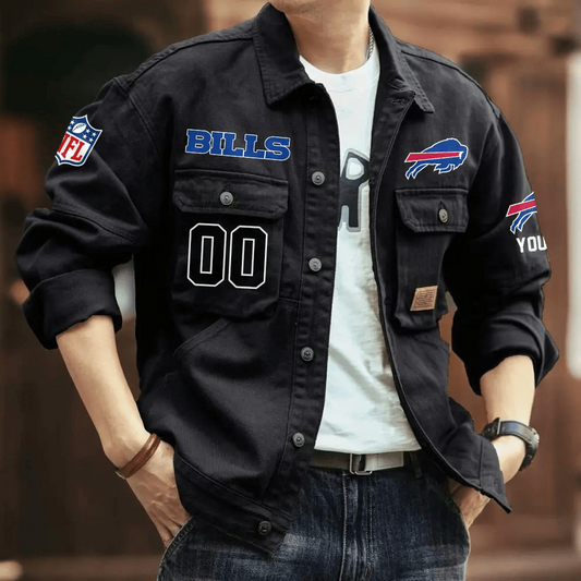 PREMIUM NFL X BB Men's Denim Autumn Jackets NDT VHM 090626