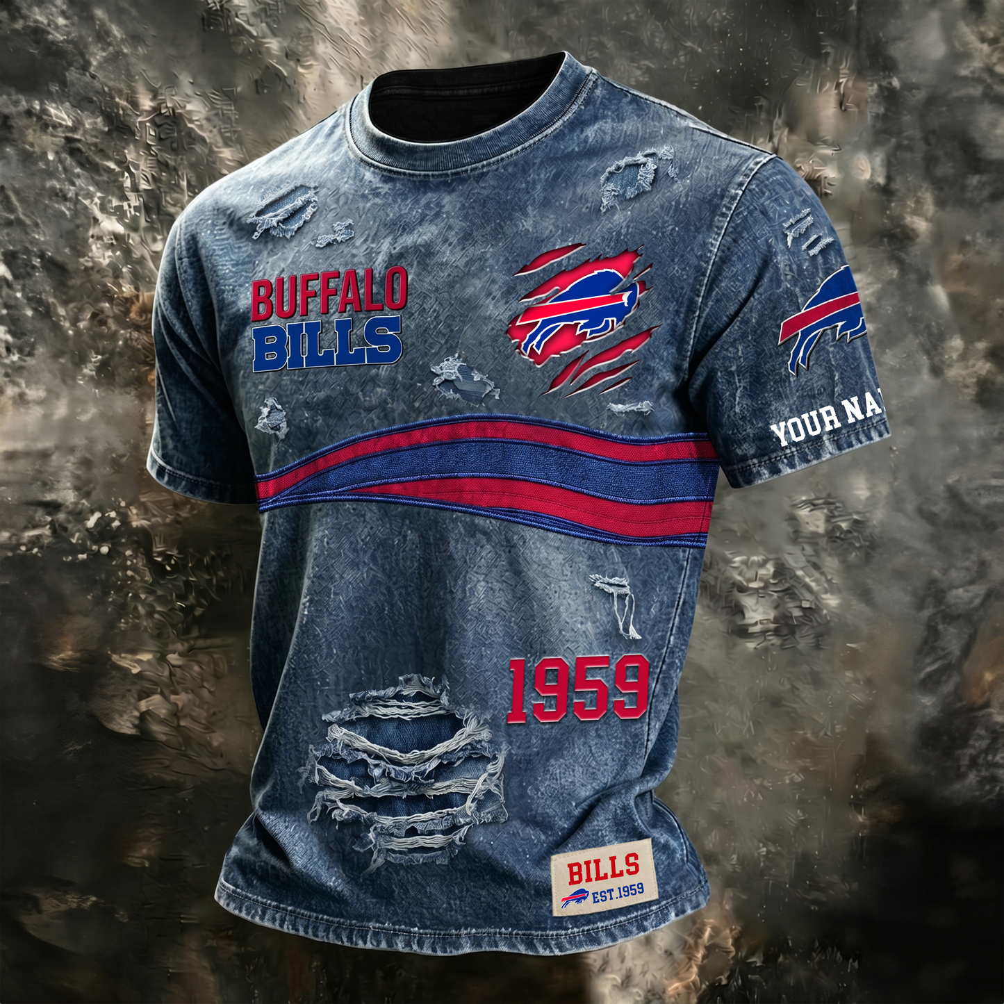 PREMIUM NFL X BB Streetwear & Edgy CUSTOME NAME SHIRT 120626