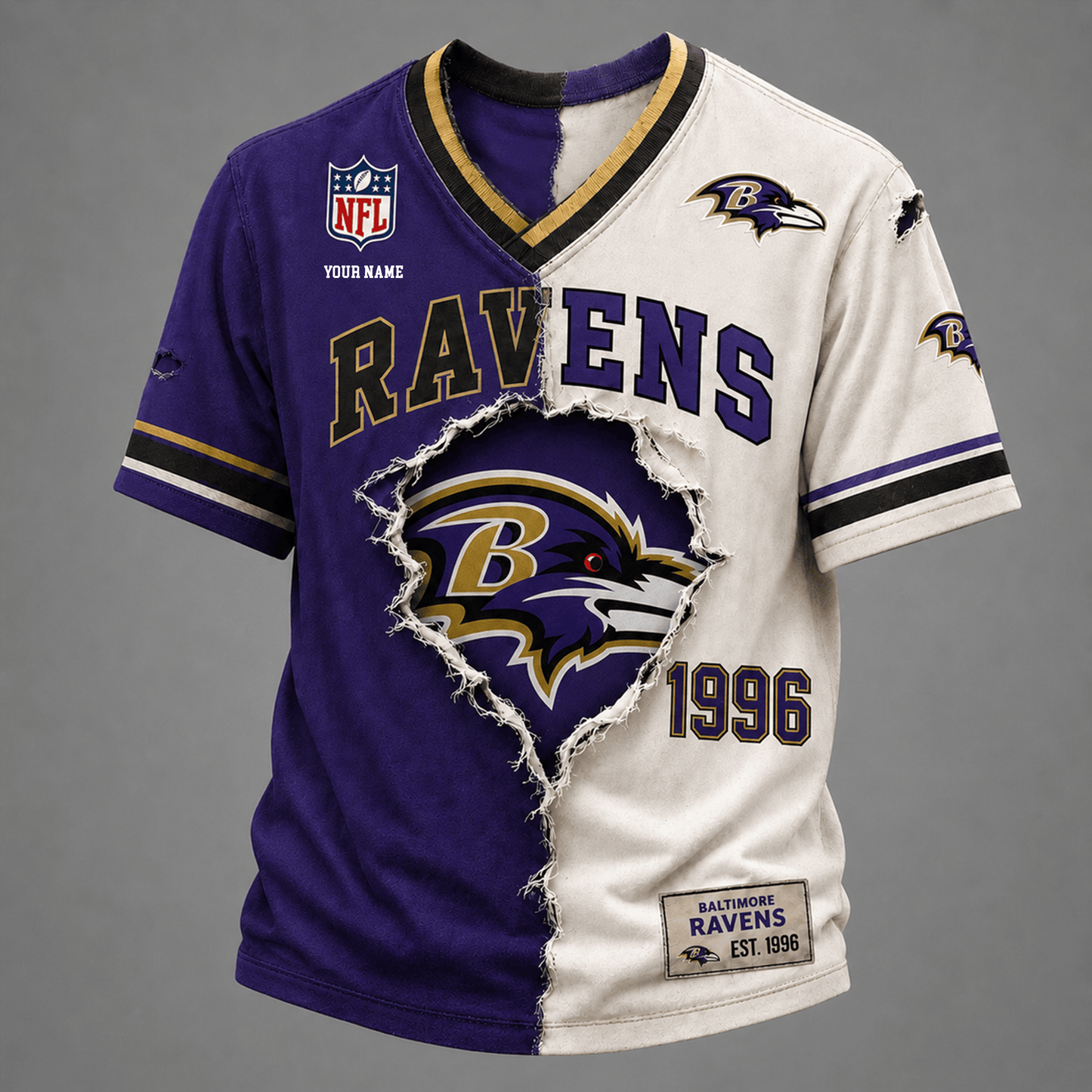 PREMIUM NFL X BR GAME DAY  V-Neck T Shirt FOR SUMMER HOLIDAY NDT VHM 050626