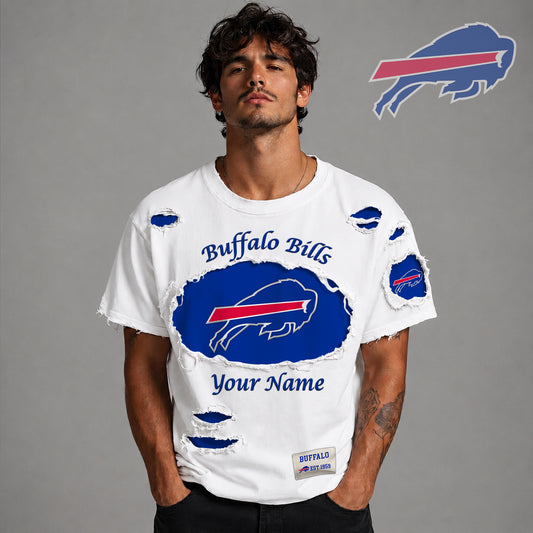 PREMIUM NFL X BUF LUXURY CREW-Neck T-Shirt V3 FOR SUMMER HOLIDAY 180626