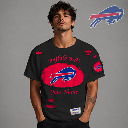 PREMIUM NFL X BUF LUXURY CREW-Neck T-Shirt V3 FOR SUMMER HOLIDAY 180626