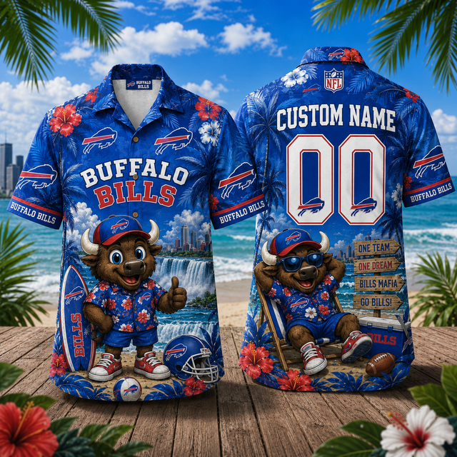 PREMIUM NFL X BUF Personalized Hawaiian Shirt FOR SUMMER HOLIDAY 190626