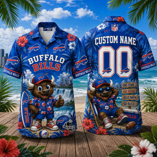 PREMIUM NFL X BUF Personalized Hawaiian Shirt FOR SUMMER HOLIDAY 190626