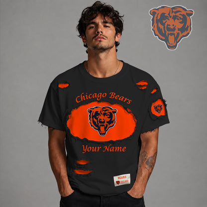 PREMIUM NFL X CHI LUXURY CREW-Neck T-Shirt V3 FOR SUMMER HOLIDAY 180626