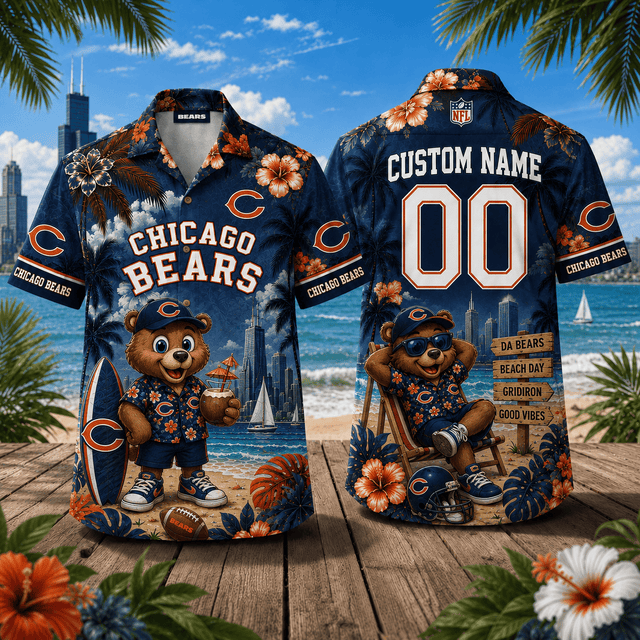 PREMIUM NFL X CHI Personalized Hawaiian Shirt FOR SUMMER HOLIDAY 190626