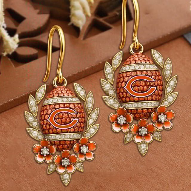 PREMIUM NFL X CHI VINTAGE EARRING NDT NHM