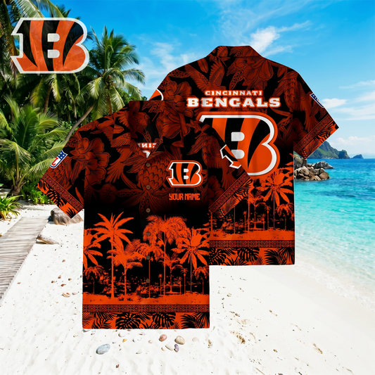 PREMIUM NFL X CIN Floral With Parrots Hawaiian Shirt NDT VHM 060526