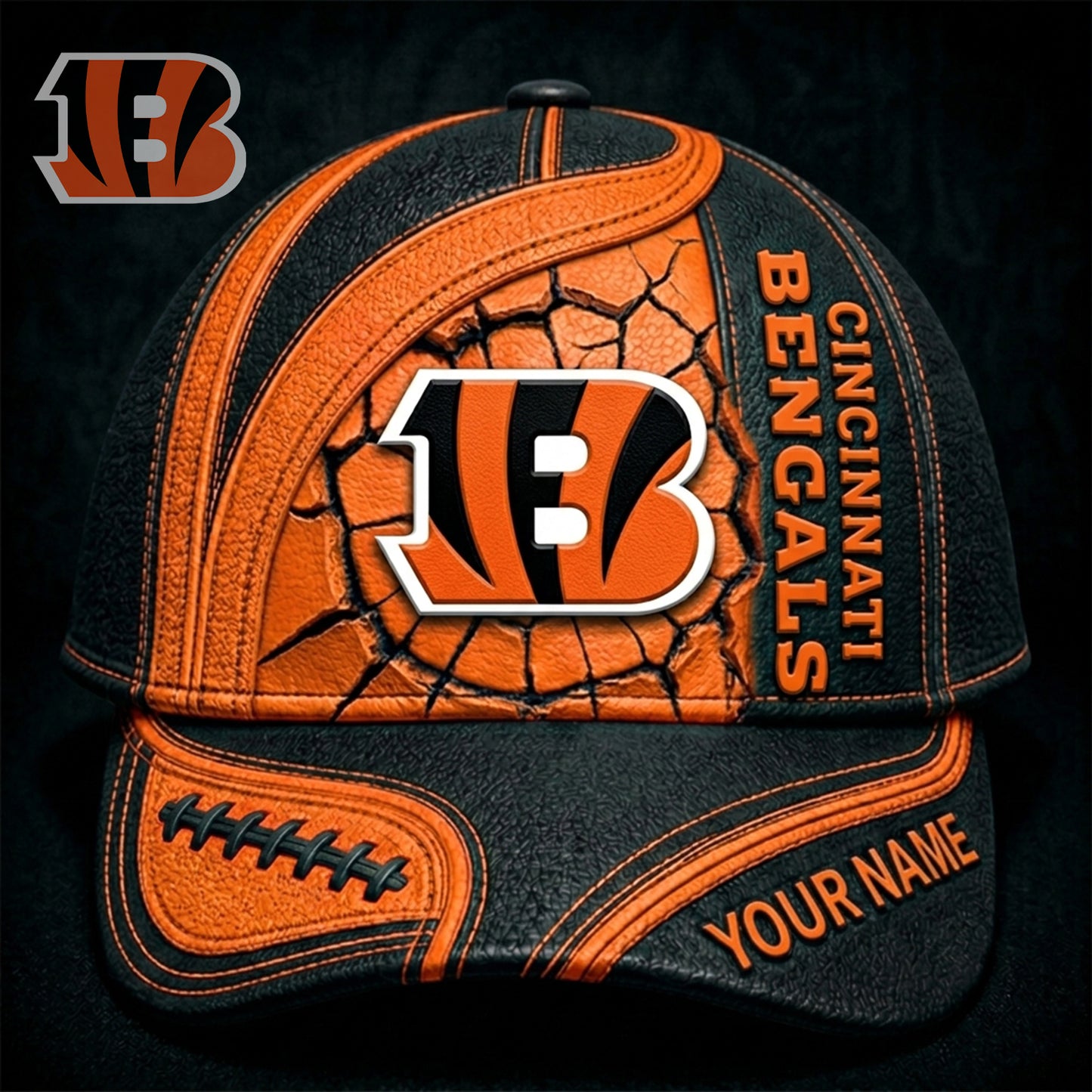 PREMIUM NFL X CIN GAMEDAY Personalized CLASSIC CAP 220626