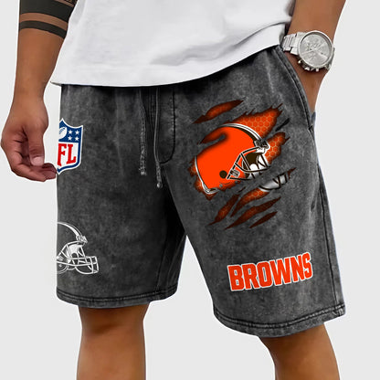 PREMIUM NFL X CLE CRACK SHORTS PANT FOR SUMMER HOLIDAY 130426 NDT NHM