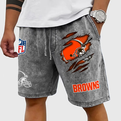 PREMIUM NFL X CLE CRACK SHORTS PANT FOR SUMMER HOLIDAY 130426 NDT NHM