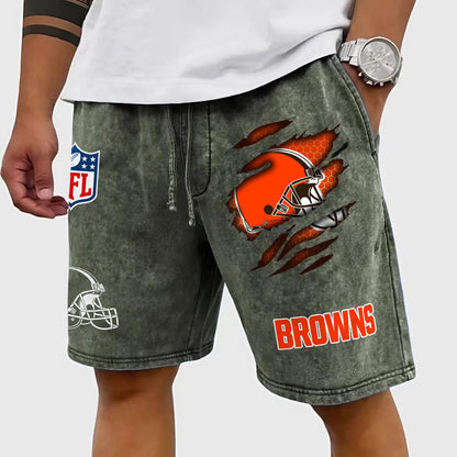 PREMIUM NFL X CLE CRACK SHORTS PANT FOR SUMMER HOLIDAY 130426 NDT NHM