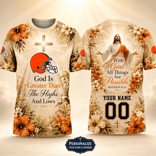 PREMIUM NFL X CLE GOD BLEES TO ME Personalized T-Shirt FOR SUMMER HOLIDAY 150626