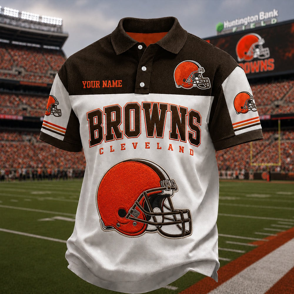 PREMIUM NFL  X CLE Game Day POLO SHIRT LIMITED EDITION NDT VHM 060626