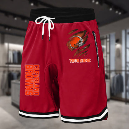 PREMIUM NFL X CLE Summer Fitness Breathable Basketball Shorts v2 NDT LVH 230426