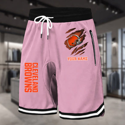 PREMIUM NFL X CLE Summer Fitness Breathable Basketball Shorts v2 NDT LVH 230426