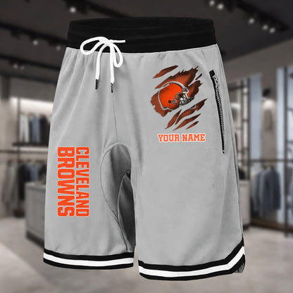 PREMIUM NFL X CLE Summer Fitness Breathable Basketball Shorts v2 NDT LVH 230426