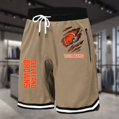PREMIUM NFL X CLE Summer Fitness Breathable Basketball Shorts v2 NDT LVH 230426