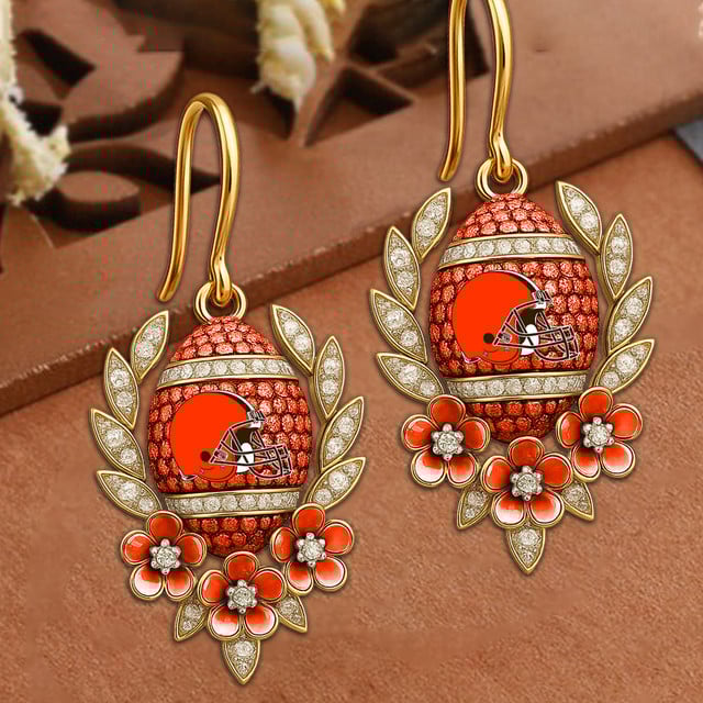 PREMIUM NFL X CLE VINTAGE EARRING NDT NHM