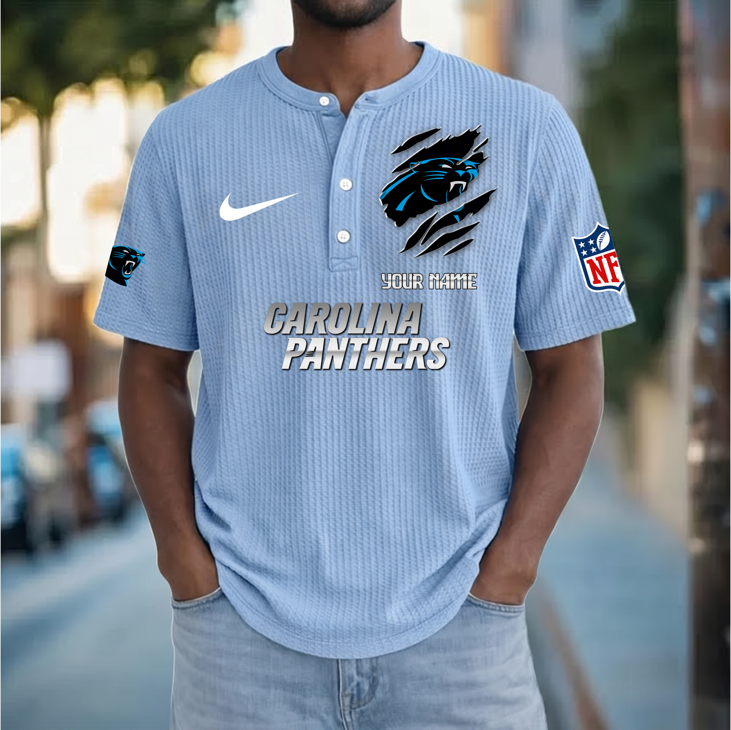 PREMIUM NFL  X  CP Crew neck button Henry Shirt Limited Editions NDT VHM 230426