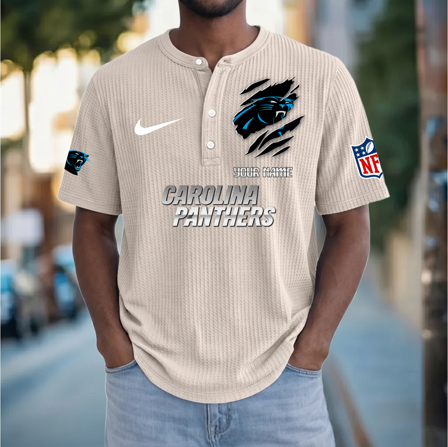PREMIUM NFL  X  CP Crew neck button Henry Shirt Limited Editions NDT VHM 230426