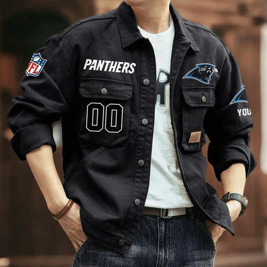PREMIUM NFL X CP Men's Denim Autumn Jackets NDT VHM 090626