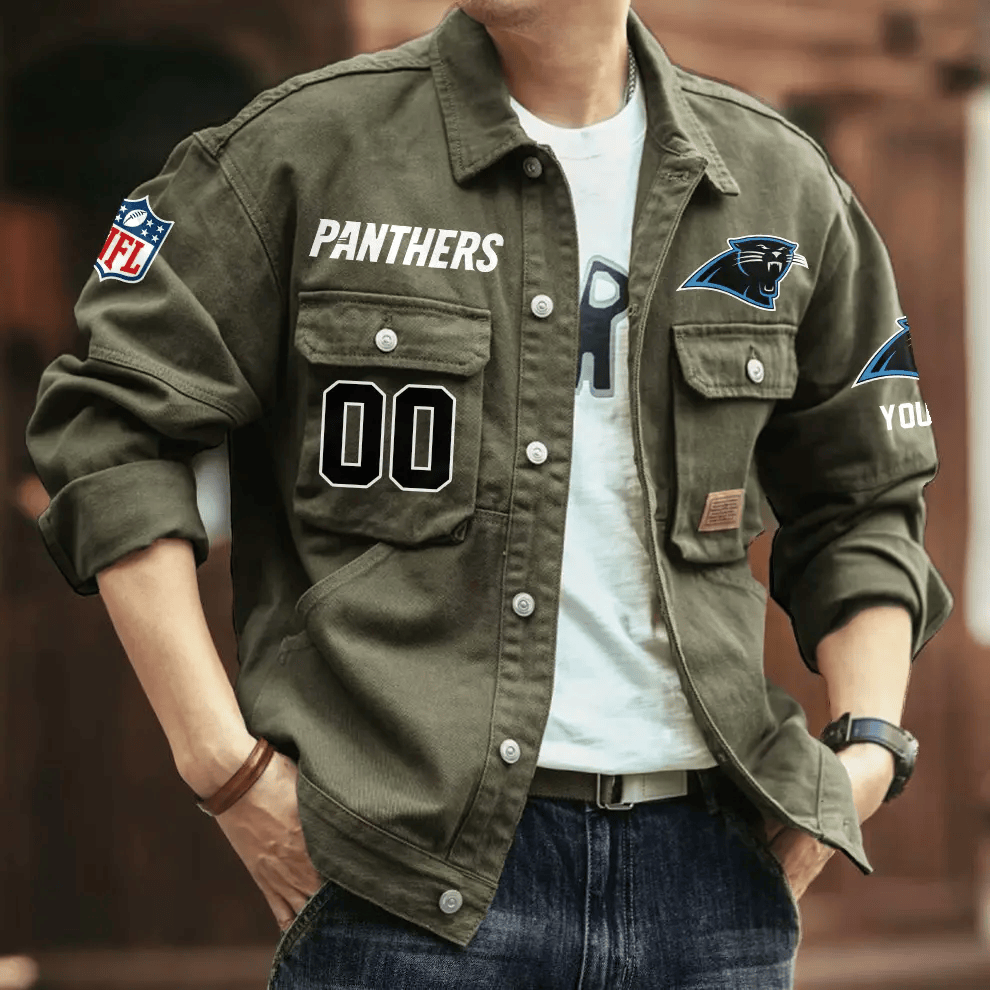 PREMIUM NFL X CP Men's Denim Autumn Jackets NDT VHM 090626