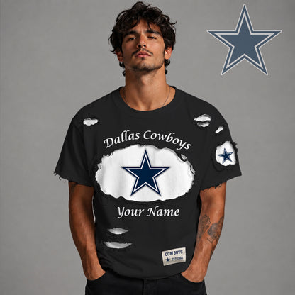 PREMIUM NFL X DAL LUXURY CREW-Neck T-Shirt V3 FOR SUMMER HOLIDAY 180626