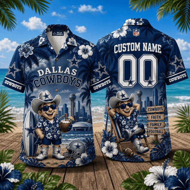PREMIUM NFL X DAL Personalized Hawaiian Shirt FOR SUMMER HOLIDAY 190626