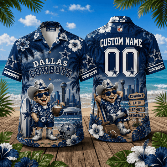 PREMIUM NFL X DAL Personalized Hawaiian Shirt FOR SUMMER HOLIDAY 190626