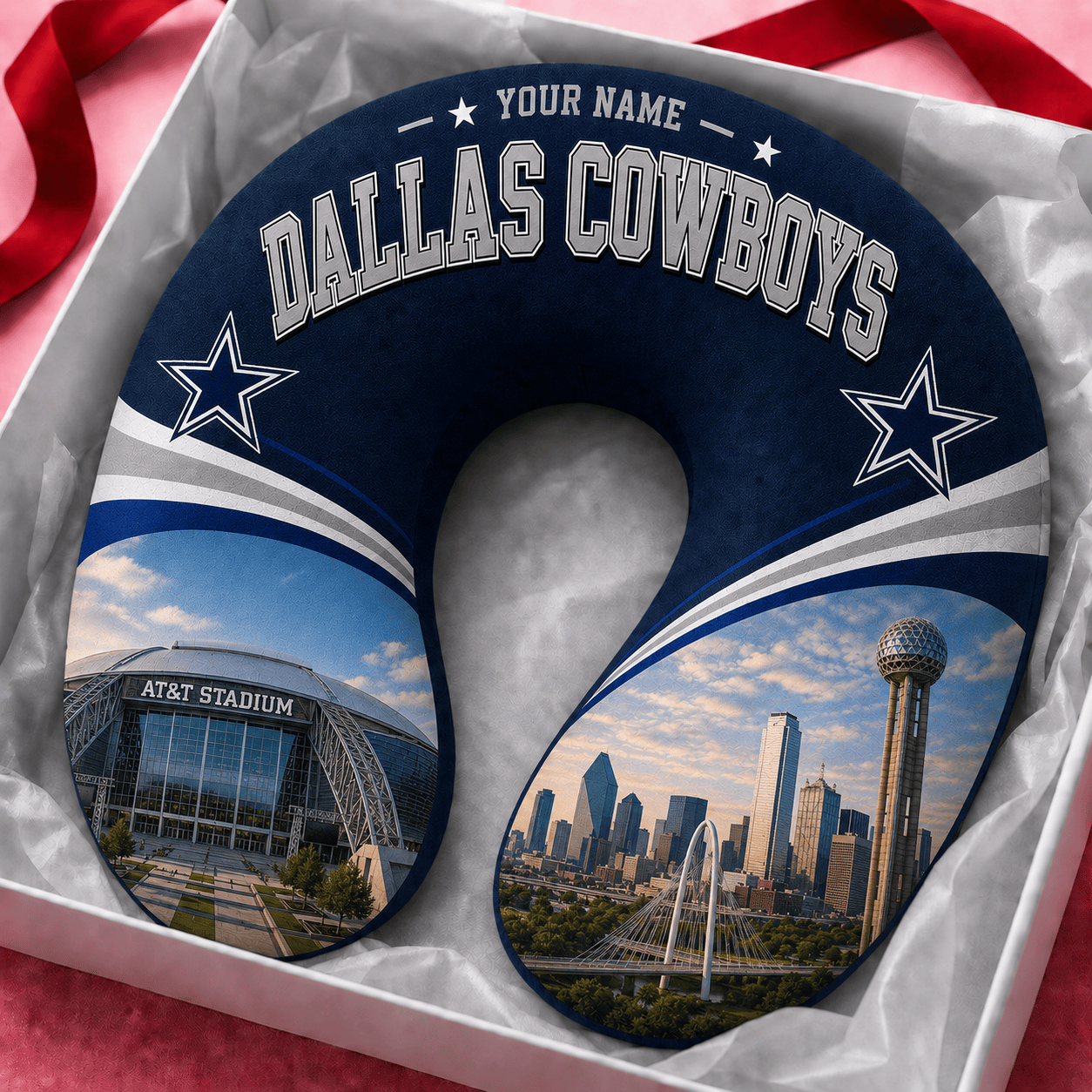 PREMIUM NFL  X DC Special New Neck Pillow Custom  Name  100626