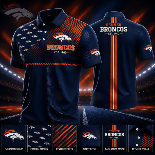 PREMIUM NFL X DEN GAMEDAY LUXURY POLO SHIRT 190626