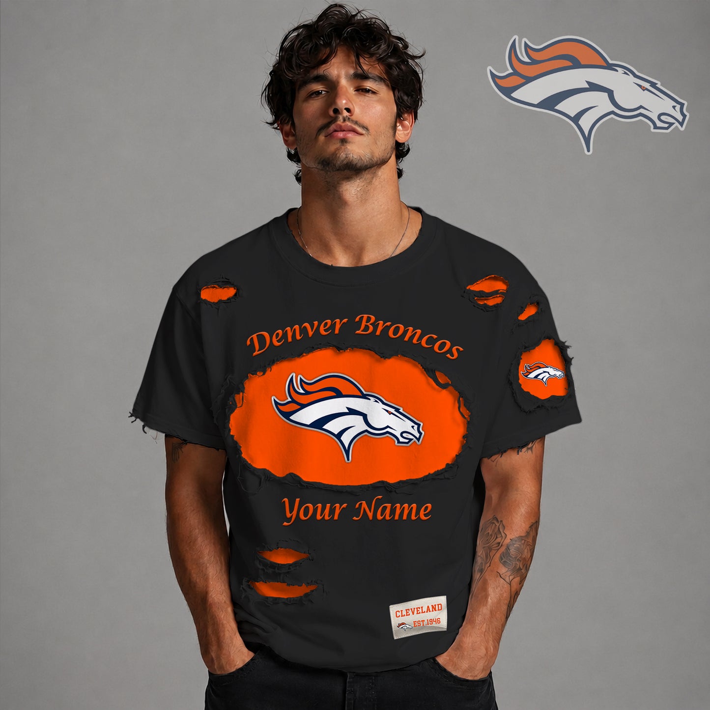 PREMIUM NFL X DEN LUXURY CREW-Neck T-Shirt V3 FOR SUMMER HOLIDAY 180626