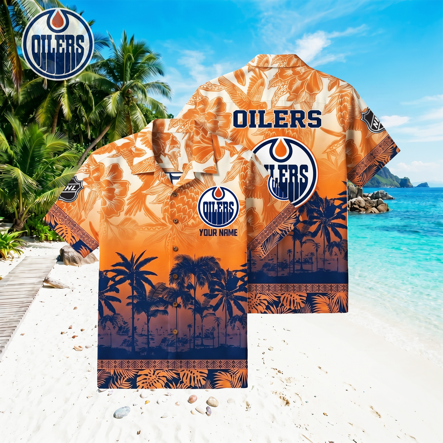 PREMIUM NHL X EO Floral With Parrots Hawaiian Shirt NDT VHM 060526
