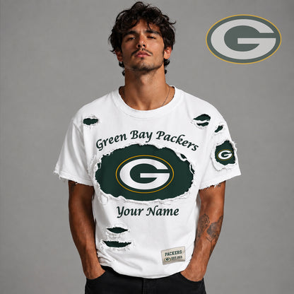 PREMIUM NFL X GB LUXURY CREW-Neck T-Shirt V3 FOR SUMMER HOLIDAY 180626