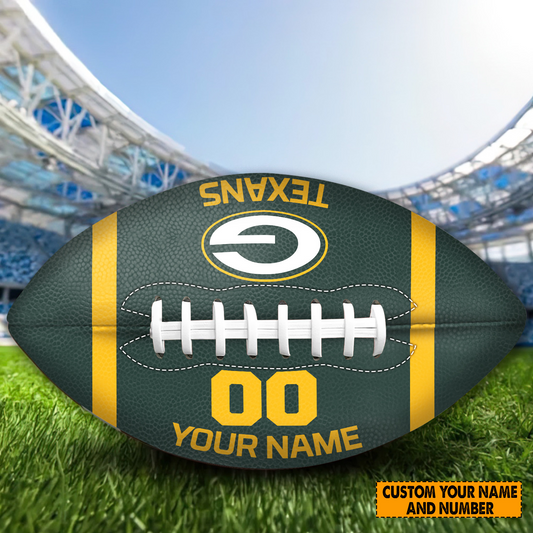 PREMIUM NFL X GB Personalized Rugby Ball For Fan - Limited Edition NDT TDT