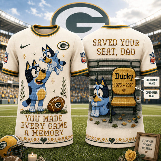 PREMIUM NFL X GBP Custom Premium NFL 3D Faux-Stitch Dad Memorial Shirt NDT NTN 220526