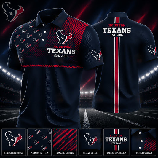 PREMIUM NFL X HOU GAMEDAY LUXURY POLO SHIRT 190626