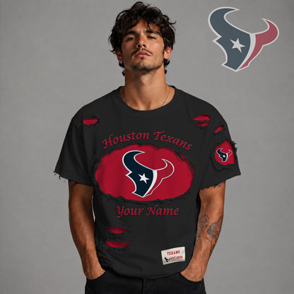 PREMIUM NFL X HOU LUXURY CREW-Neck T-Shirt V3 FOR SUMMER HOLIDAY 180626