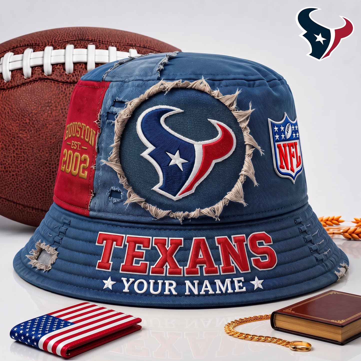 PREMIUM NFL  X HT EXCLUSIVE Torn Fabric Legacy Bucket Hat For New Season 290626.