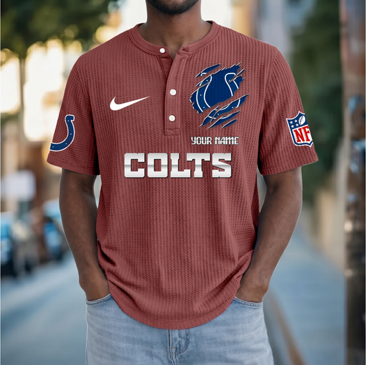 PREMIUM NFL  X  IC Crew neck button Henry Shirt Limited Editions NDT VHM 230426