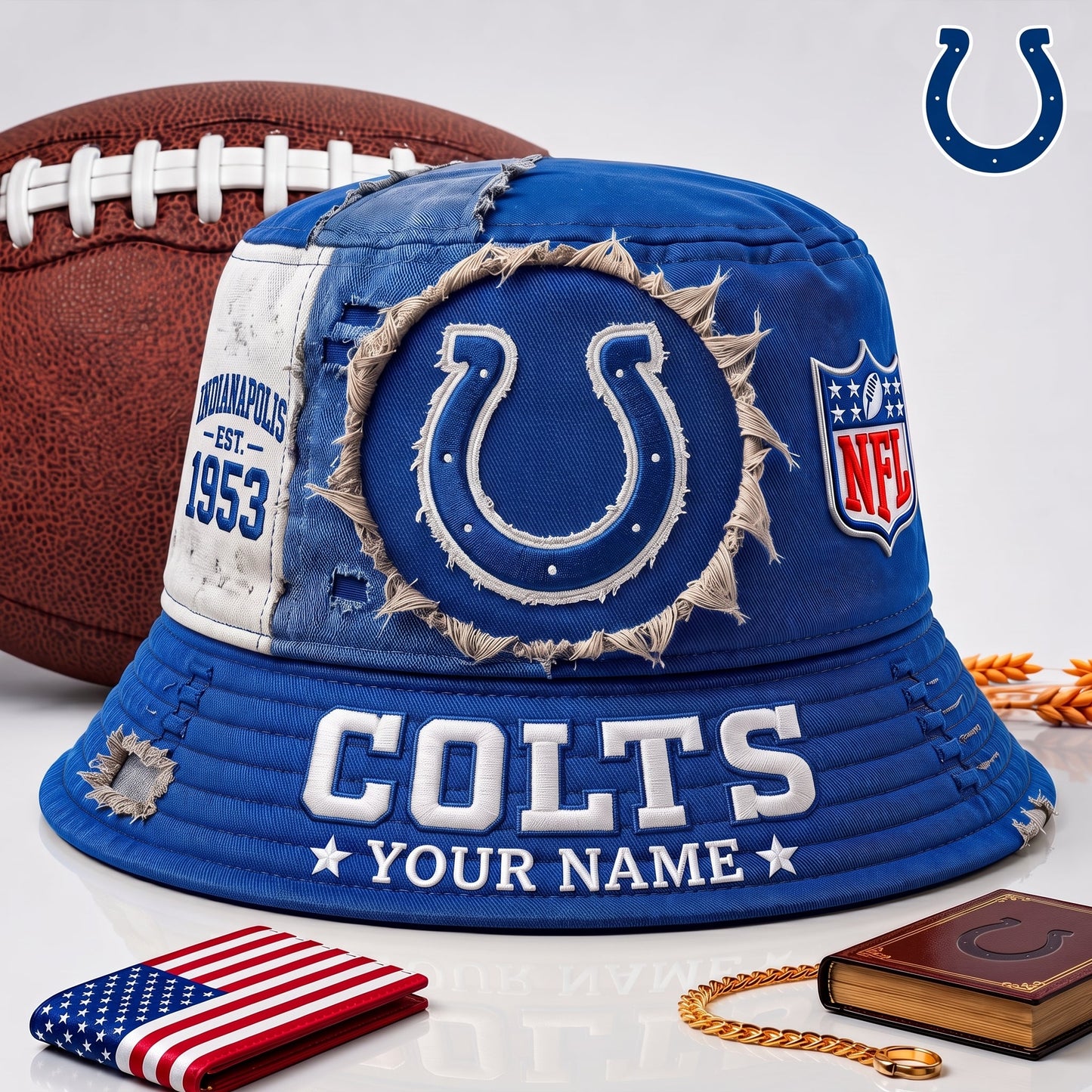 PREMIUM NFL  X IC EXCLUSIVE Torn Fabric Legacy Bucket Hat For New Season 290626.