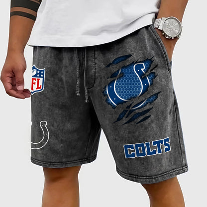 PREMIUM NFL X IND CRACK SHORTS PANT FOR SUMMER HOLIDAY 130426 NDT NHM